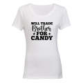 Trade Brother for Candy - Halloween - Ladies - T-Shirt