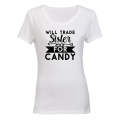 Trade Sister for Candy - Halloween - Ladies - T-Shirt