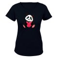 Valentine Panda - Ladies - T-Shirt