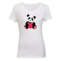 Valentine Panda - Ladies - T-Shirt