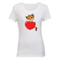 Valentine Tiger - Ladies - T-Shirt