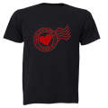 Valentines Day Stamp - Kids T-Shirt