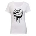 Vampire Lips - Halloween - Ladies - T-Shirt