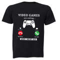 Video Games are Calling - Adults - T-Shirt