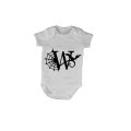 W - Halloween Spiderweb - Baby Grow