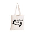 Walking with Jesus - Eco-Cotton Natural Fibre Bag