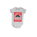 Wanted for Stealing Mom's Heart - Valentine - Baby Grow