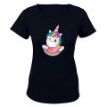 Watermelon Unicorn - Ladies - T-Shirt
