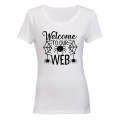 Welcome To Our Web - Halloween - Ladies - T-Shirt