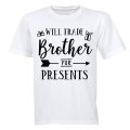Will Trade Brother for Presents - Christmas Arrow - Kids T-Shirt