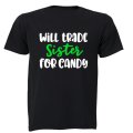 Will Trade Sister for Candy - Halloween - Kids T-Shirt