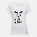 Winking Giraffe - Ladies - T-Shirt