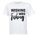 Wishing I Was Fishing - Kids T-Shirt