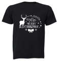 Wish You A Merry Christmas - Deer - Adults - T-Shirt