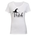 Witch Please - Hat - Halloween - Ladies - T-Shirt