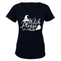 Witch Please - Broom - Halloween - Ladies - T-Shirt