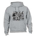 Witch Way To The WINE - Halloween - Hoodie