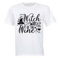 Witch Way To The WINE - Halloween - Adults - T-Shirt