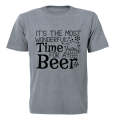 Wonderful Time For a Beer - Christmas - Adults - T-Shirt