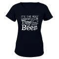 Wonderful Time For a Beer - Christmas - Ladies - T-Shirt