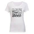 Wonderful Time For a Beer - Christmas - Ladies - T-Shirt