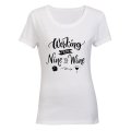 Working from Nine to Wine! - Ladies - T-Shirt