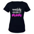 World's Okayest Mom - Pink - Ladies - T-Shirt