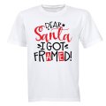 Dear Santa, I Got Framed - Christmas - Kids T-Shirt