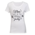 Wine is Bottled Poetry - Ladies - T-Shirt