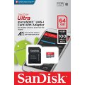 Micro Sd Card 64 Gig - Sandisk Ultra 64GB Micro SDXC UHS-I Card with Adapter -  100MB/s  Class 10