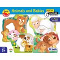 Animals And Babies 2 Piece Shaped Puzzles 18 Months + Box Set