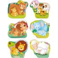 Animals And Babies 2 Piece Shaped Puzzles 18 Months + Box Set
