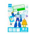Spelletjesboek Met Stickers Blauwe Robot