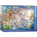 Unicorn Fantasy 2000 Piece Puzzle Box Set