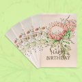 King Protea 5 Greeting Card Pack