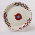 New World Enamel Plate Decorated