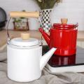 Agate Premier Quality Enamel Cylinder Teapot with Top Handle 2.0LT (different handles & lids desi...