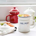 Agate Premier Quality Enamel Coffee Pot Teapot (Round Design)