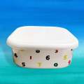 Agate Premier Quality Enamel Square Canister with Lid Decor