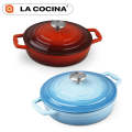 La Cocina Cast Iron Shallow Casserole 22cm 1.9L (one pot only)