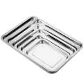 Stainless Steel Shallow Serving Tray