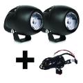 2 X 15W Motorbike Spot Light and Relay Wiring Harness COMBO