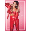 Ariana Grande - Red Leather Outfit Poster