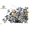 Overwatch Battle Gaming Poster.