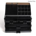 Jewellery Storage Box Acrylic Cosmetics Lipsticks Makeup Organiser Holder Box(4 Drawers Black)