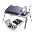 Portable Laptop Desk Table e-Table Bed  No.LD09 - White