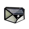 100 LED Outdoor Solar Wall Lamp Waterproof PIR Motion Sensor Garden Wall Light