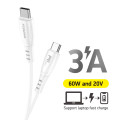 Fast C to C Charger Cable 60W 20V For Samsung Galaxy Note 10 S10 5G S20 Ultra S21 Z Fold 3 Iphon