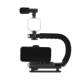 TIKTOK YOUTUBE Vlog Kit Live video package, mini stand, led light, microphone Camera Cradle C-handle