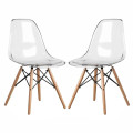 Sinclair Transparent Chairs (Set of 2) - Modern Dining Essentials